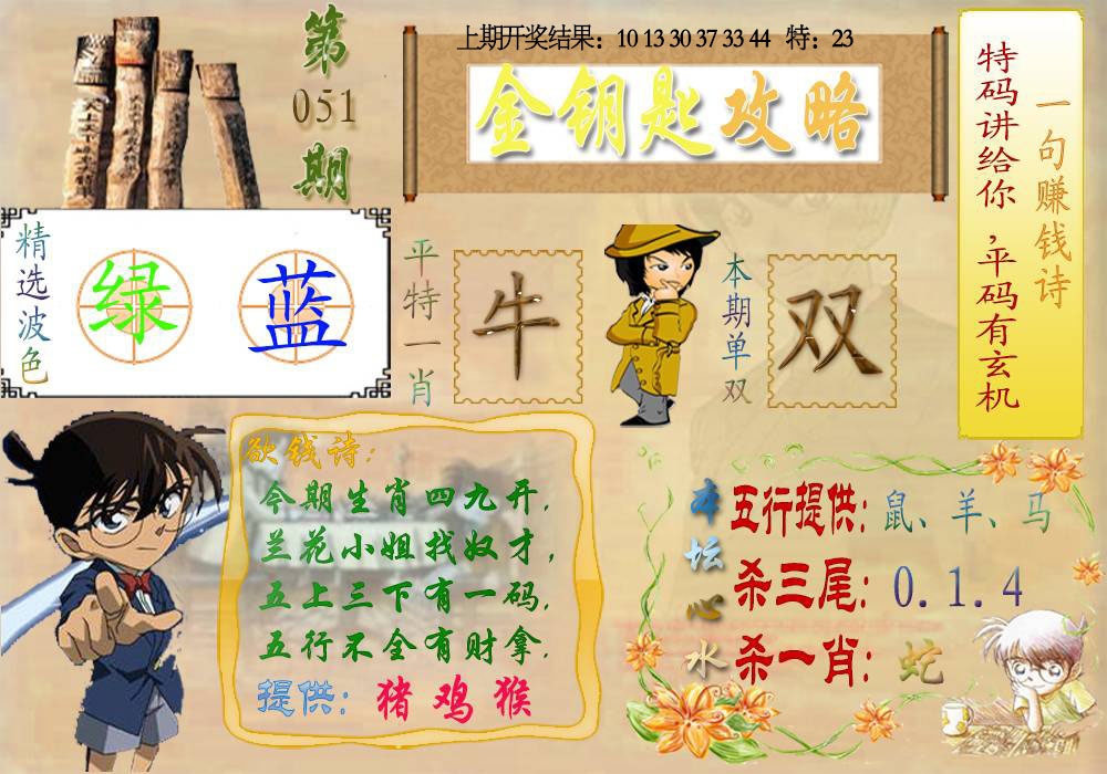 051期《金钥匙攻略》[图]