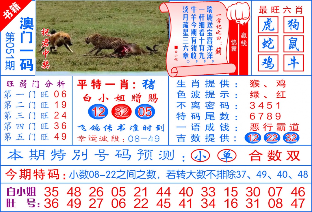 051期澳门飞龙宝典[图]