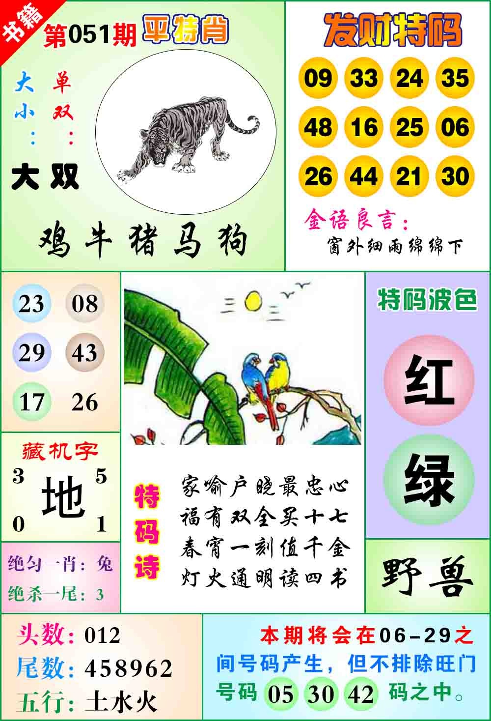 051期澳门天王宝典[图]