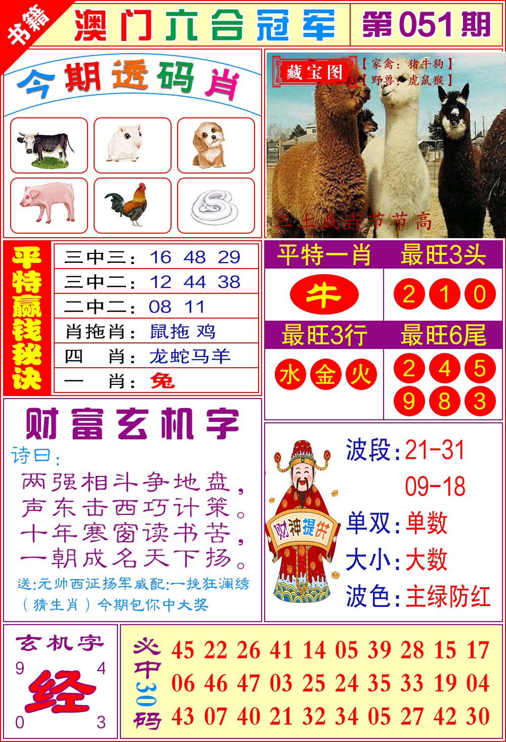 051期澳门六合冠军[图]