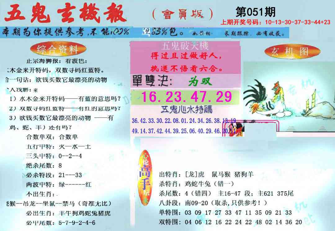 051期新五鬼玄机[图]