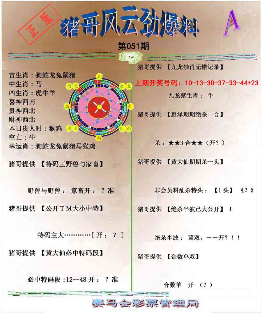 051期猪哥风云劲爆料A[图]