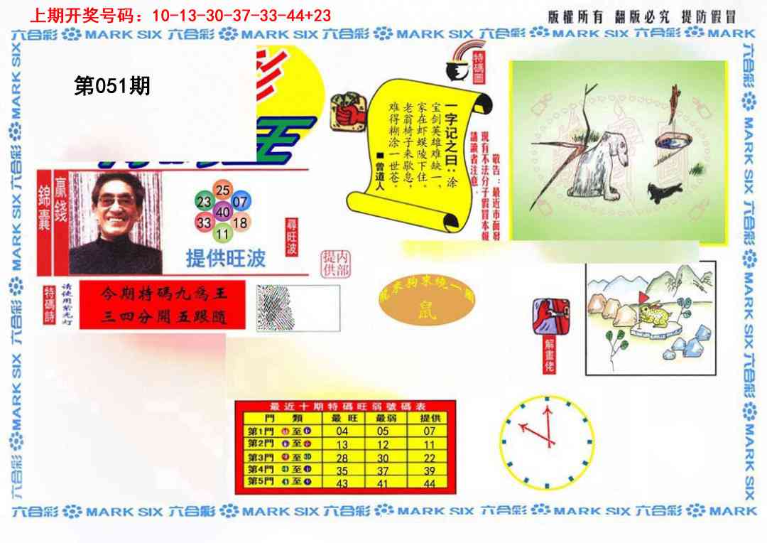 051期特码王(信封)[图]