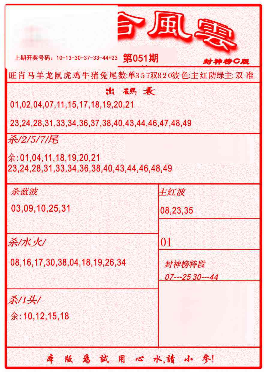 051期六合风云B[图]