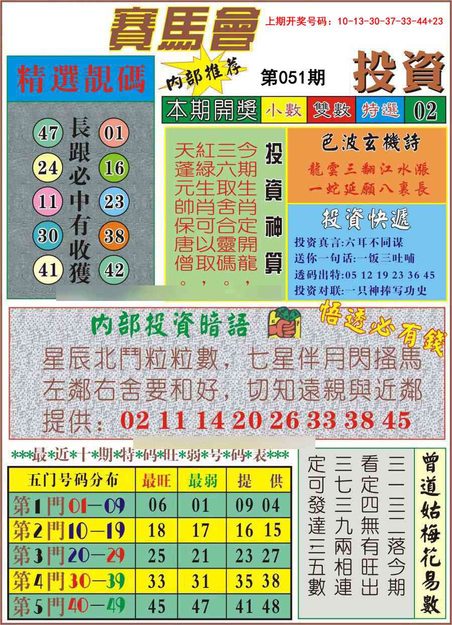 051期马会投资[图]