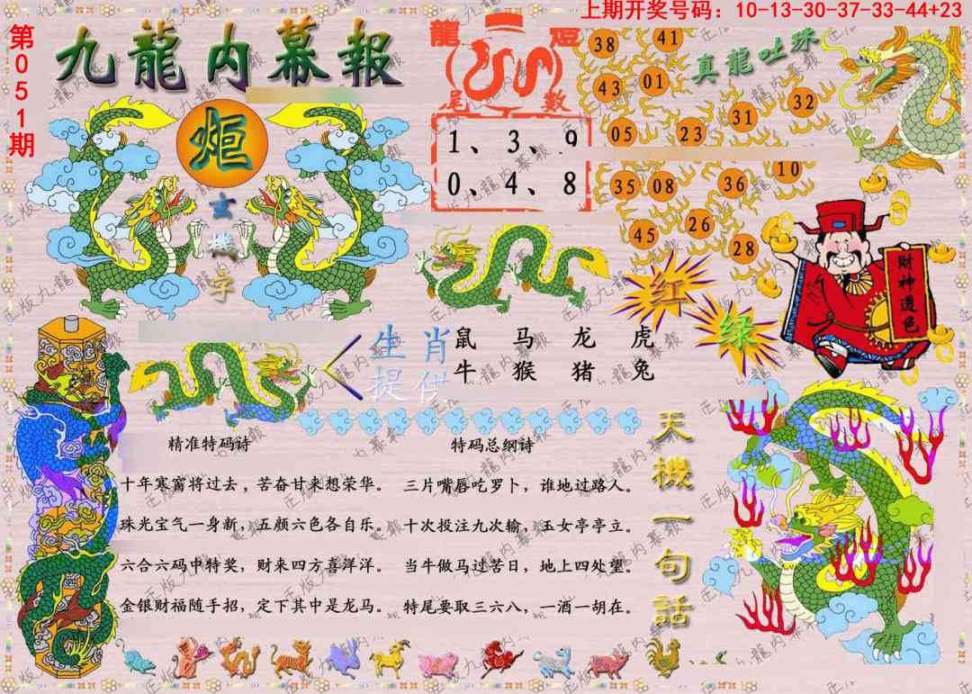 051期正版九龙内幕报[图]